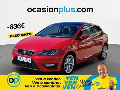 Usado Seat Leon FR 150 CV (110 kW) 2016 Rojo Utilitario