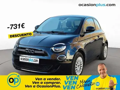 Usado Fiat 500e Action 69 kW (95 CV) 2022 Negro Utilitario