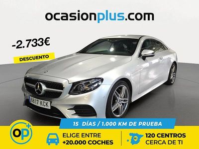 Usado Mercedes E220 AMG 194 CV (142 kW) 2017 Gris plata Coupe