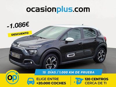 Usado Citroën C3 Feel 83 CV (61 kW) 2022 Negro Utilitario