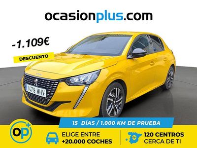 Usado Peugeot 208 Allure 100 CV (73 kW) 2023 Amarillo Utilitario