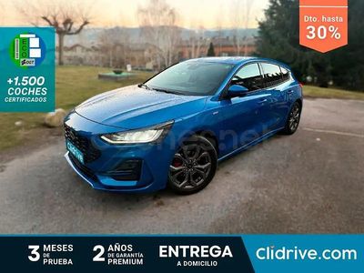 Usado Ford Focus ST-Line 125 CV (91 kW) 2022 Azul Berlina