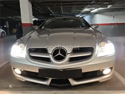 Usado Mercedes SLK200 163 CV (119 kW) 2009 Gris / plata Descapotable