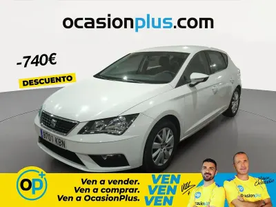 Usado Seat Leon Reference 110 CV (80 kW) 2017 Blanco Berlina