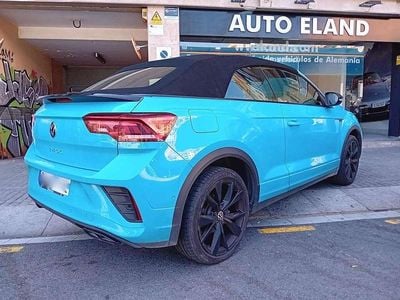 Usado VW T-Roc Cabriolet R-line 150 CV (110 kW) 2022 Azul Descapotable