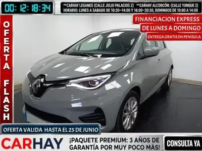 Usado Renault Zoe Intens 80 kW (109 CV) 2021 Gris Utilitario