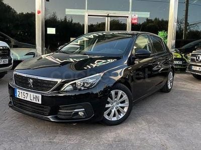 Usado Peugeot 308 Style 130 CV (95 kW) 2020 Negro Berlina