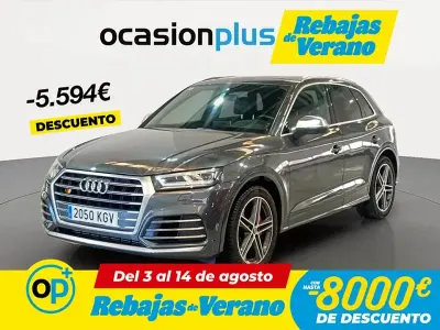 Usado Audi SQ5 354 CV (260 kW) 2018 Gris / plata SUV
