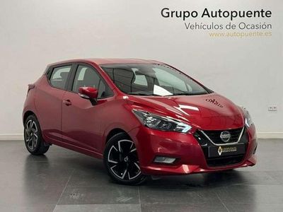 Usado Nissan Micra Acenta 92 CV (67 kW) 2022 Rojo Utilitario