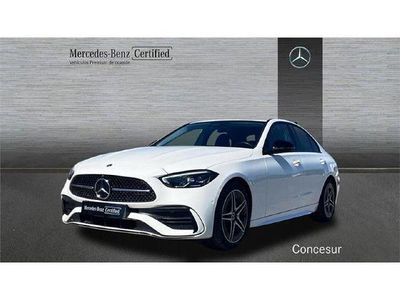 Usado Mercedes C220 AMG line 200 CV (147 kW) 2024 Blanco Berlina