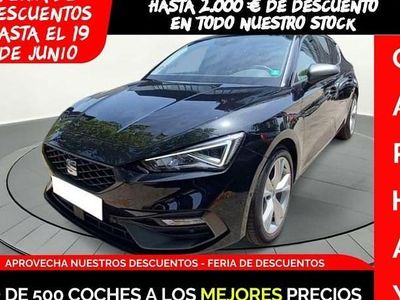 Usado Seat Leon FR 110 CV (80 kW) 2021 Negro Berlina