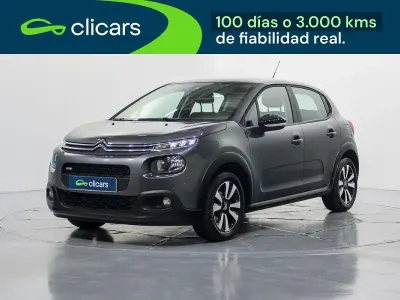 Usado Citroën C3 Feel 82 CV (60 kW) 2017 Gris Utilitario