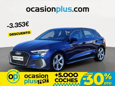 Usado Audi A3 S-Line 150 CV (110 kW) 2023 Azul Berlina
