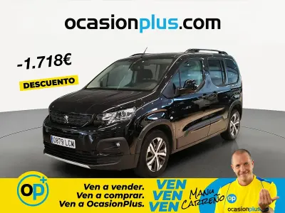 Usado Peugeot Rifter GT-line 130 CV (95 kW) 2019 Negro Monovolumen