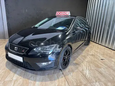 Usado Seat Leon FR 150 CV (110 kW) 2016 Negro Berlina