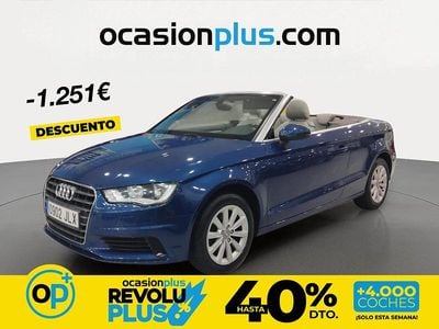 Usado Audi A3 Cabriolet Attraction 110 CV (80 kW) 2016 Azul Descapotable