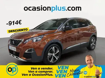 Usado Peugeot 3008 GT-line 130 CV (95 kW) 2018 Naranja SUV