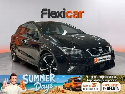 Usado Seat Ibiza FR 110 CV (80 kW) 2021 Negro Utilitario