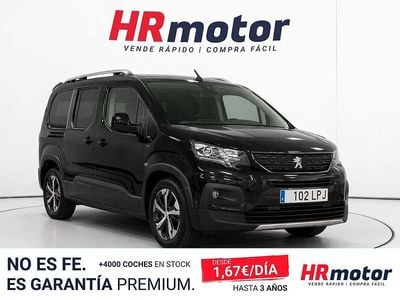 Usado Peugeot Rifter GT 131 CV (96 kW) 2021 Negro Monovolumen