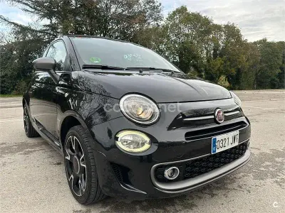 Usado Fiat 500C Pop 69 CV (50 kW) 2017 Negro Descapotable
