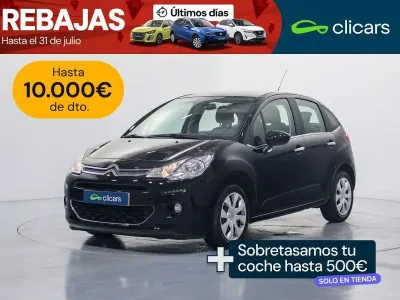 Usado Citroën C3 PureTech 82 CV (60 kW) 2015 Negro Utilitario