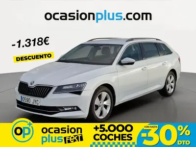Occasion Skoda Superb Ambition 150 PK (110 kW) 2017 Wit Stationwagen