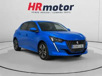 Usado Peugeot 208 Allure 100 CV (73 kW) 2019 Azul Utilitario