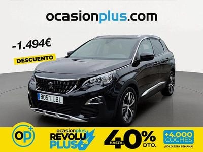 Usado Peugeot 3008 Allure 130 CV (95 kW) 2019 Negro Pickup/Camioneta