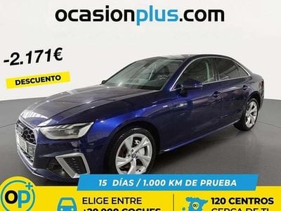 Usado Audi A4 S-Line 190 CV (139 kW) 2020 Azul Berlina