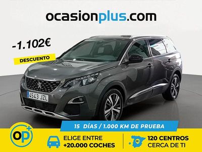 Usado Peugeot 5008 GT-line 150 CV (110 kW) 2017 Gris Monovolumen