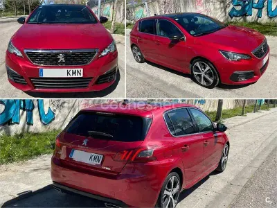 Usado Peugeot 308 GT-line 130 CV (95 kW) 2018 Rojo Berlina