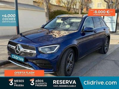 Usado Mercedes GLC220 170 CV (125 kW) 2020 Azul SUV