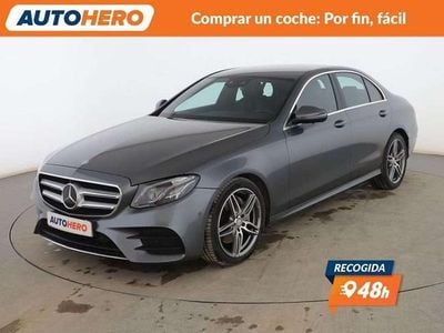 Usado Mercedes E220 AMG line 196 CV (144 kW) 2016 Gris Berlina
