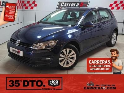 Usado VW Golf VII Edition 110 CV (80 kW) 2016 Negro Berlina