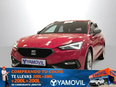 Usado Seat Leon FR 204 CV (150 kW) 2021 Rojo Familiar