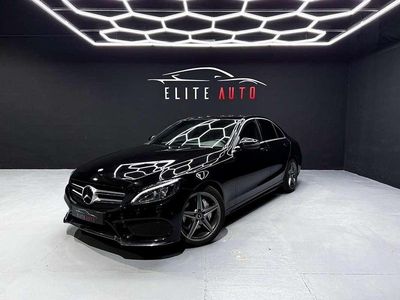 Negro Usado 2016 Mercedes C200 AMG line Berlina | 20.899 €