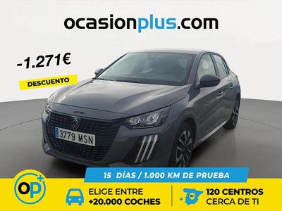 Usado Peugeot 208 Active 100 CV (73 kW) 2024 Gris Utilitario