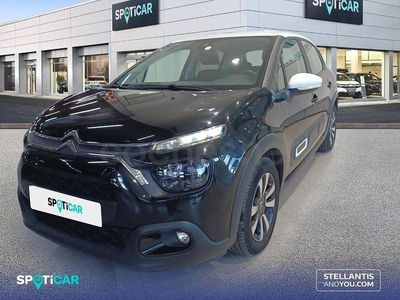Usado Citroën C3 Feel 110 CV (80 kW) 2021 Negro Utilitario