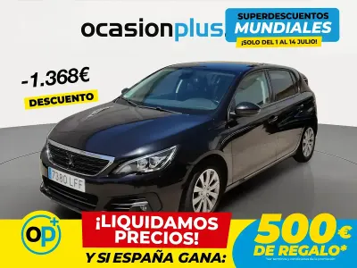 Usado Peugeot 308 Style 110 CV (80 kW) 2020 Negro Berlina