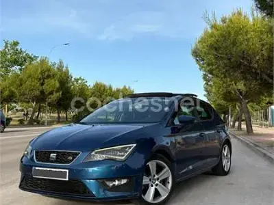 Usado Seat Leon FR 184 CV (135 kW) 2014 Azul Berlina