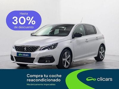 Usado Peugeot 308 GT-line 130 CV (95 kW) 2018 Blanco Berlina