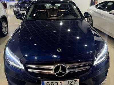 Azul Usado 2017 Mercedes C220 AMG line Berlina | 22.900 € (Precio justo)