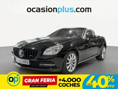 Usado Mercedes SLK200 AMG 184 CV (135 kW) 2013 Negro Descapotable