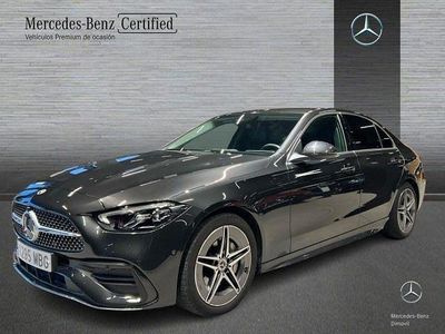 Gris grafito Usado 2022 Mercedes C220 AMG line Berlina | 37.400 € (Precio justo)