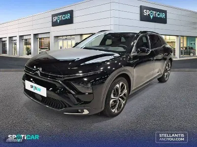 Usado Citroën C5 X Shine 225 CV (165 kW) 2022 Negro Familiar