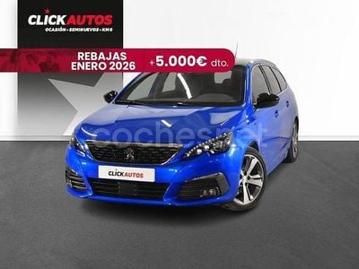 Usado Peugeot 308 SW GT 130 CV (95 kW) 2021 Azul Familiar