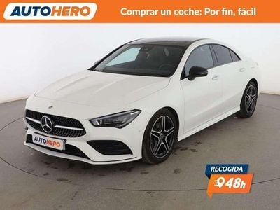Blanco Usado 2021 Mercedes CLA180 AMG line Berlina | 28.856 € (Buen precio)