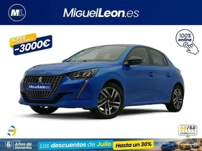 Usado Peugeot 208 Allure 102 CV (75 kW) 2023 Azul Utilitario