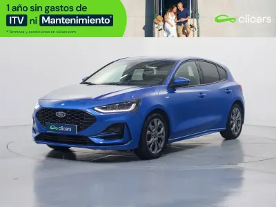 Usado Ford Focus ST-Line 125 CV (91 kW) 2022 Azul Berlina