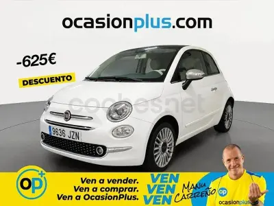 Usado Fiat 500C Lounge 69 CV (50 kW) 2017 Blanco Descapotable